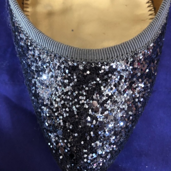 Hale Bob size 9 Scarlet blue, glittery pumps with a beautiful brooch fastener. - Picture 6 of 15